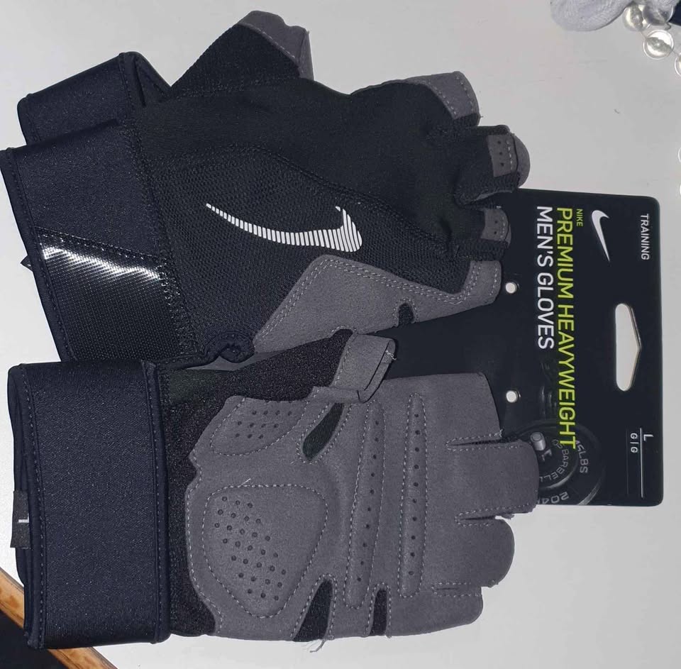 Nike premium heavyweight men's gloves כפפות חדר כושר מידה L — תמונה 1